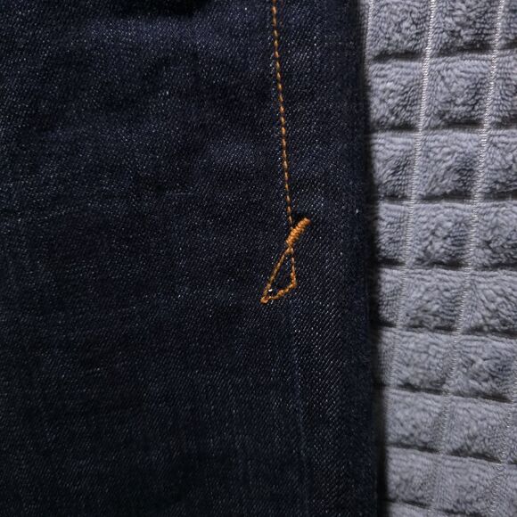 Armani Wide Leg Flared Jeans 12 32x33 Y2K USA Bellbottom Retro Glam Rock Street - Picture 9 of 16